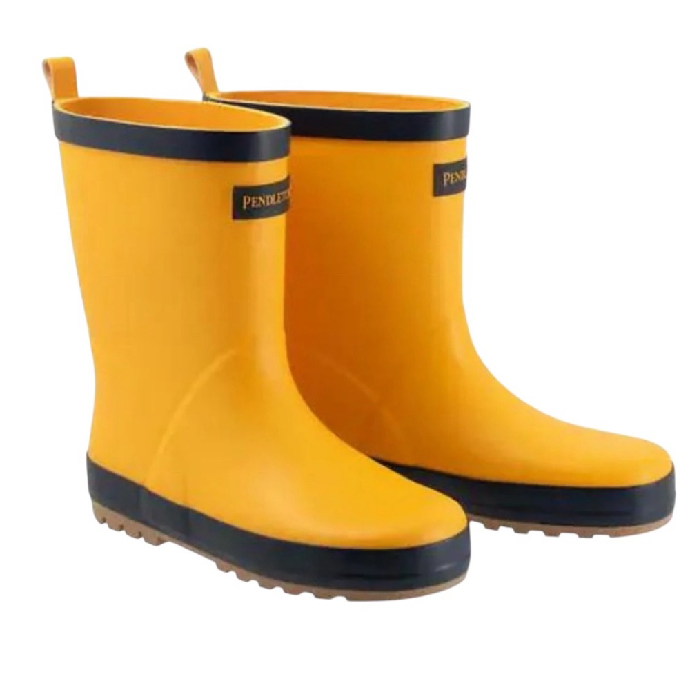 Pendleton Kid’s Yellow Rubber Boots Size Youth US 11 EU 28
